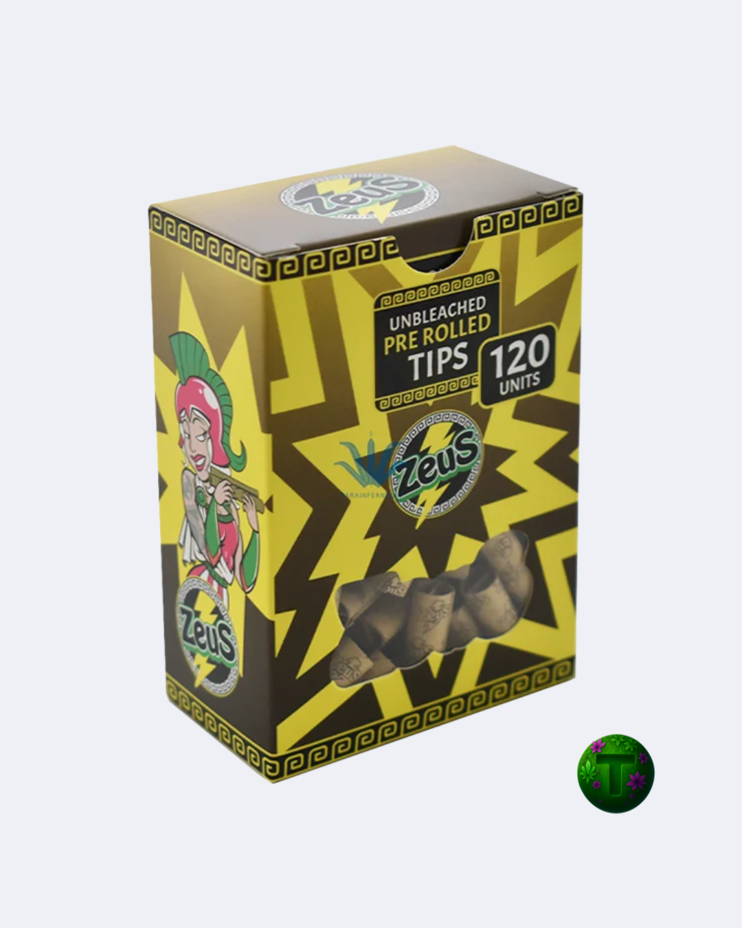 ZEUS FILTROS PRE ROLLED 7MM UBLEACHED/ WHITE (120 UND)