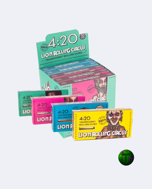 LION ROLLING CIRCUS 1 1/4 ROLLING PAPERS 420 CELULOSA